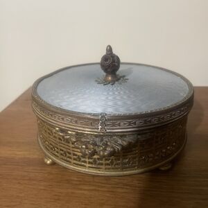 Elegant Gold and Silver Decorative Box